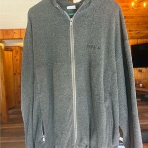 Columbia Men's Charcoal Zip-Up Sweater